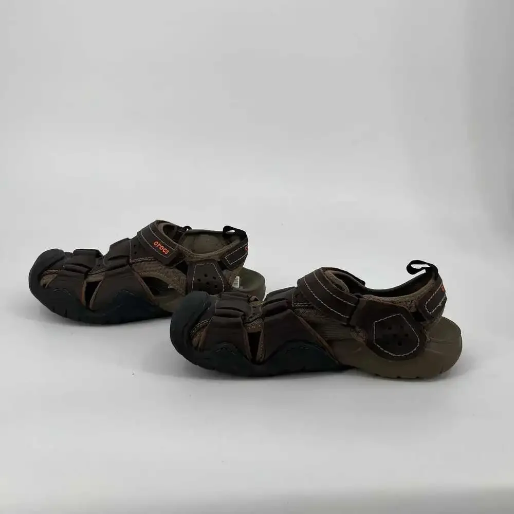CROCS Brown Classic Slip-On Sandals | Men’s Size 8